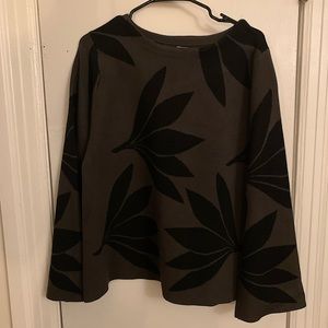 Dark Green bell sleeve sweater